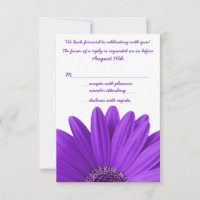 Réponse RSVP de mariage aux marguerites Gerbera vi
