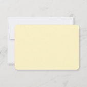 Invitation Réponse RSVP de mariage Rose Jaune (Dos)