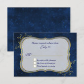 Invitation Réponse RSVP de nuit de la mi-été (Devant / Derrière)