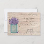 Invitation Réponse RSVP de réception de mariage au pot de vio (Dos)