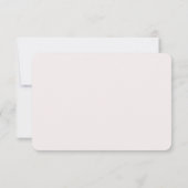 Invitation Réponse RSVP Mariage Classique Rose Blanche (Dos)