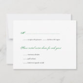 Invitation Réponse RSVP pour la pochette de mariage grunge ve (Dos)