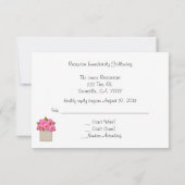 Invitation Réponse RSVP pour la réception Country Crock Of Pe (Dos)