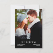 Invitation Réponse RSVP pour l'affiche de film de mariage à H (Dos)