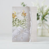 Invitation Réponse RSVP pour les orchidées de mariage (Debout devant)