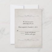 Invitation Réponse RSVP pour les orchidées de mariage (Dos)