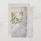 Invitation Réponse RSVP pour orchidées de mariage (Devant / Derrière)