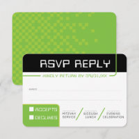 RÉPONSE RSVP RÉPONSE 2 moderne gamer noir vert