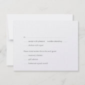 Invitation Réponse RSVP rose scintillant simple et chic pour  (Dos)