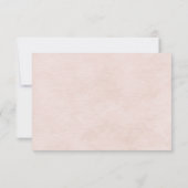 Invitation Réponse RSVP Soft Peach Daisy (Dos)