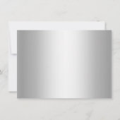 Invitation Réponse RSVP Thème Princesse Étincelle Violette (Dos)