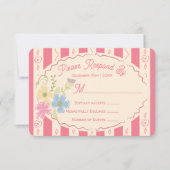 Invitation Réponse RSVP tirée à la main du paquet de semences (Devant)