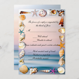 Invitation Réponse Tropicale Des Mariages De Sandy Beach Et D