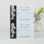 Invitation Réponses RSVP Orchidées Blanches (Debout devant)