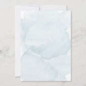 Invitation Report de date avec lavis aquarelle douce Change t (Dos)