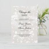 Invitation Report de date de mariage moderne (Debout devant)