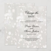Invitation Report de date de mariage moderne (Devant / Derrière)