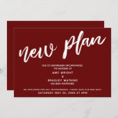 Invitation Report de Mariage Nouveau Plan Annonce en Bourgogn (Devant / Derrière)