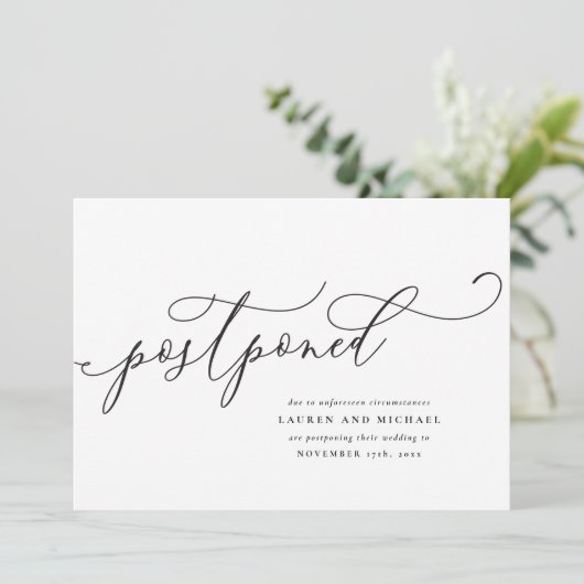 Invitation Report d'écriture de script Flourished (Debout devant)