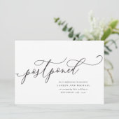 Invitation Report d'écriture Flourished Changement de date (Debout devant)