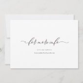 Invitation Report d'écriture Flourished Changement de date (Dos)