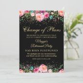 Invitation Report différé de la fête de retraite florale (Debout devant)