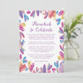 Invitation Report du Watercolor Hearts (Debout devant)