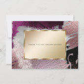 Invitation Report Moderne de Vin de Cassis Abstrait Gras (Dos)