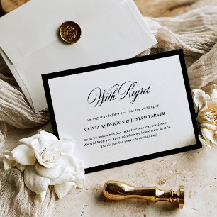 Invitation Report ou Annulation de Mariage Avec Regret