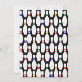 Invitation Reporter... STRIKE Bowling fête d'anniversaire (Dos)