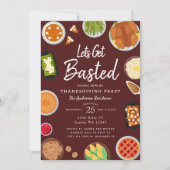 Invitation Reposons-nous à la fête de Thanksgiving (Devant)