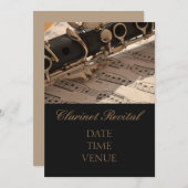 Invitation Représentation élégante élégante de considérant de (Devant / Derrière)