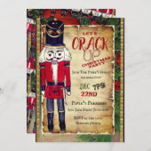 Invitation Réprimons l'invitation de Noisettes de Noël (Devant / Derrière)