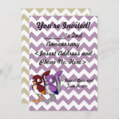 Invitation reptile de partie de joint d'oiseau de (Devant / Derrière)