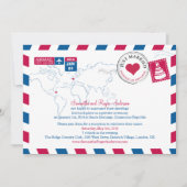 Invitation République dominicaine Affranchissement Poste Aprè (Devant)