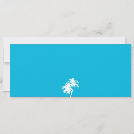 Invitation République Dominicaine Passe-Passe Palm Trees (Dos)