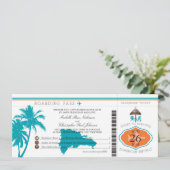 Invitation République Dominicaine Passe-Passe Palm Trees (Debout devant)