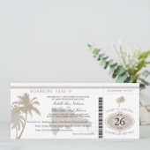 Invitation République Dominicaine Passe-Passe Palm Trees (Debout devant)