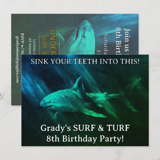 Invitation Requin! (Devant / Derrière)