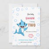 Invitation Requin bébé (Devant)