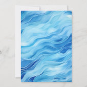 Invitation Requin bébé mignon Poisson sous la mer garçon d'an (Dos)