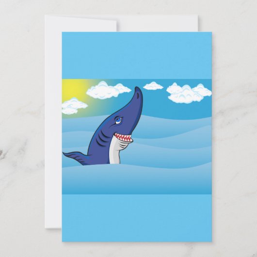 Invitation Requin Dans L'Océan (Devant)