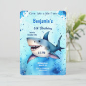 Invitation Requin du 6e anniversaire (Debout devant)