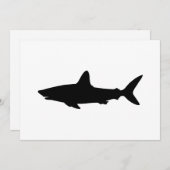 Invitation Requin nageant (Devant / Derrière)