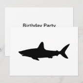 Invitation Requin qui Nage (Devant / Derrière)