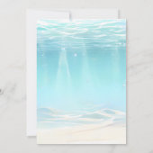 Invitation Requin Sous Le Baby shower Marin (Dos)