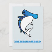 Invitation Requins bleus et couronne Rose pour anniversaire (Dos)