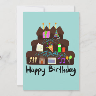 Invitation Réseau neuronal d'anniversaire nerd