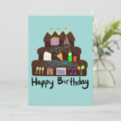 Invitation Réseau neuronal d'anniversaire nerd (Debout devant)