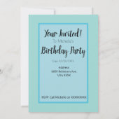 Invitation Réseau neuronal d'anniversaire nerd (Dos)